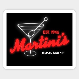 Martini's Bar It's a Wonderful Life Bedford Falls, NY Magnet